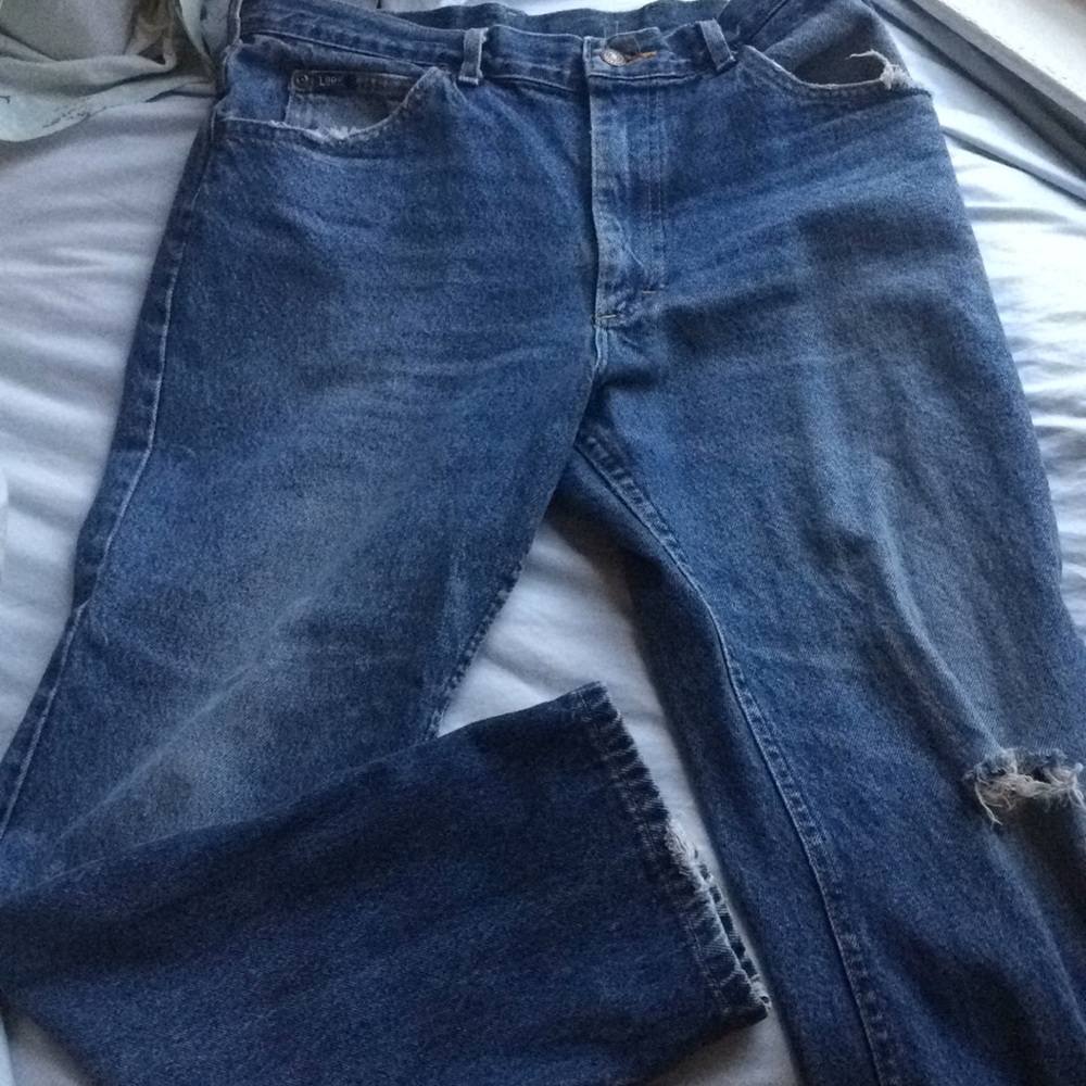 Vintage Lee straight leg “dad” jeans - made in USA